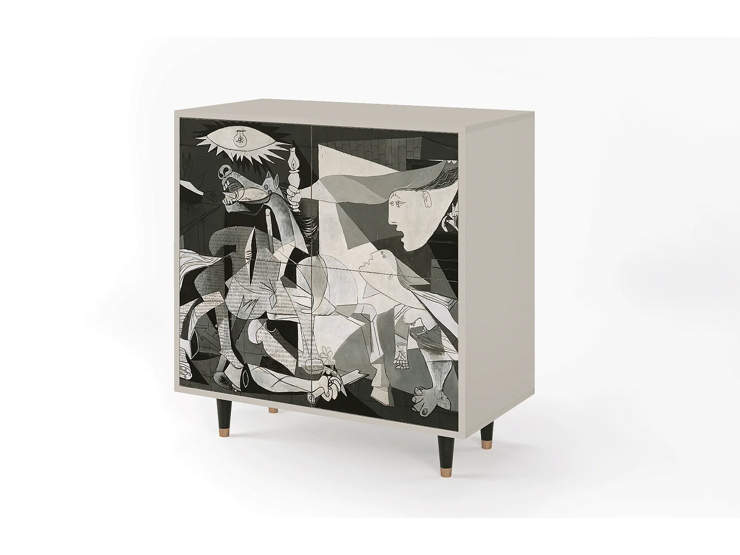 Credenza - 94x96x48 cm - BS3 - Guernica by Picasso, Sabbia