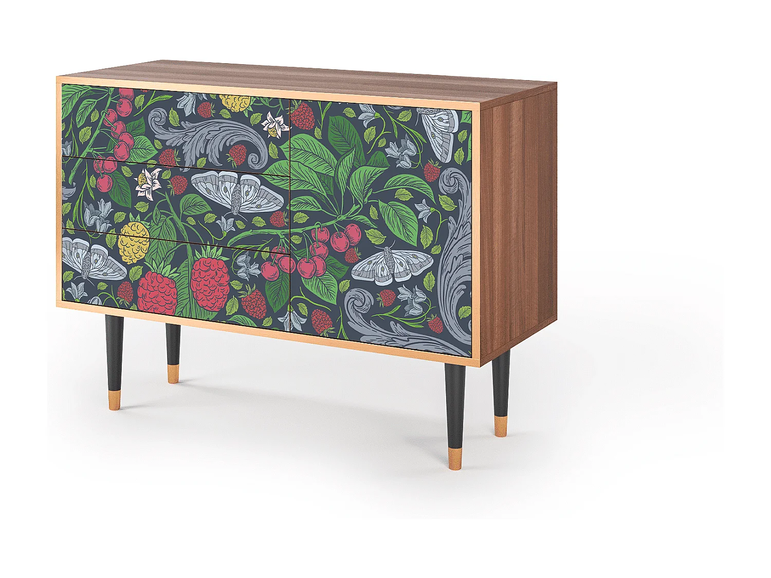 Buffet - 115х84х41 cm - S3 - Summer Berries, Noyer