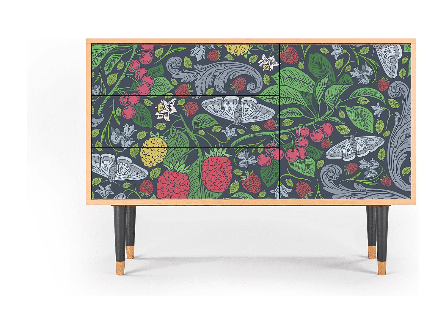 Buffet - 115х84х41 cm - S3 - Summer Berries, Noyer