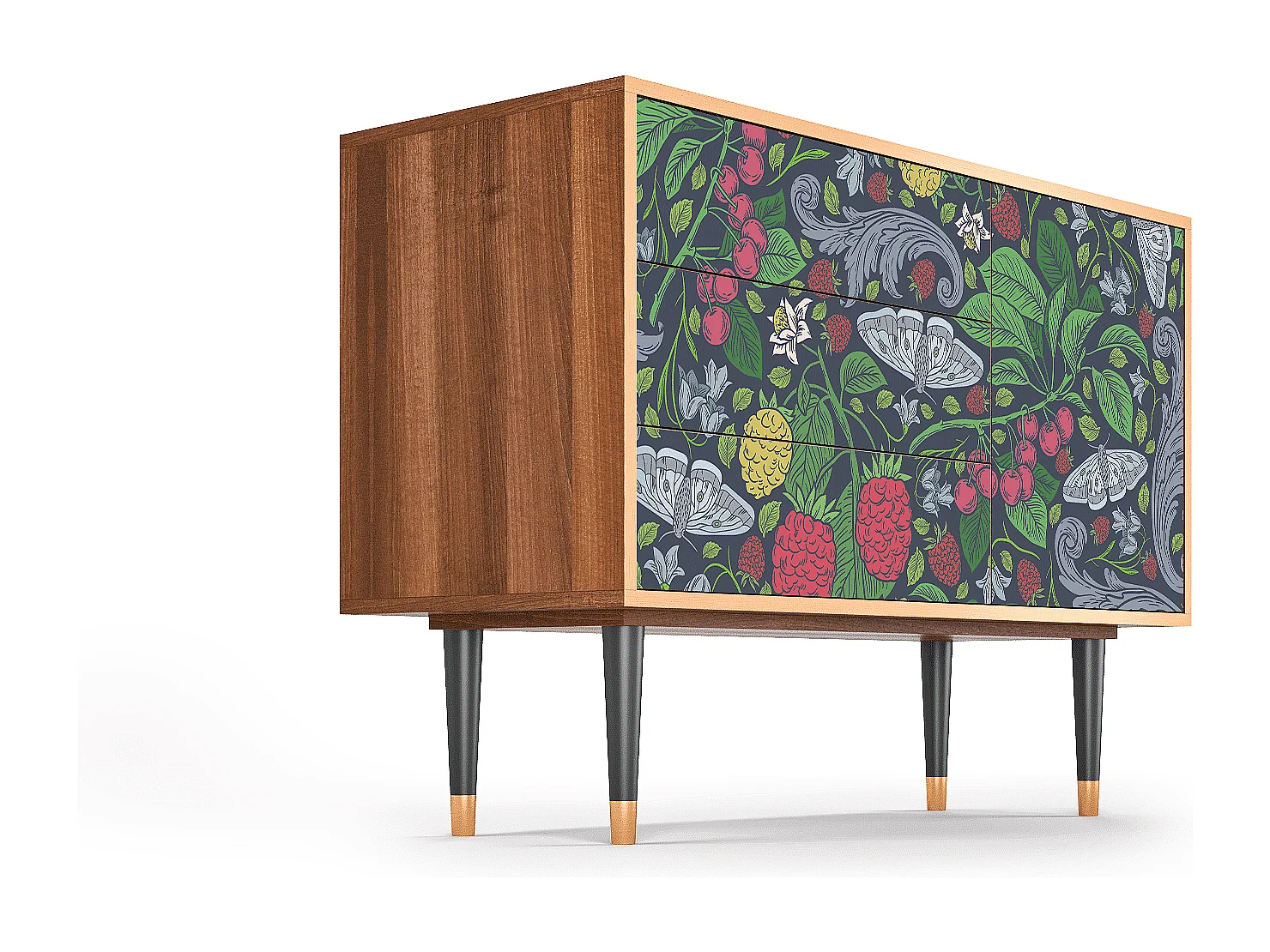 Buffet - 115х84х41 cm - S3 - Summer Berries, Noyer