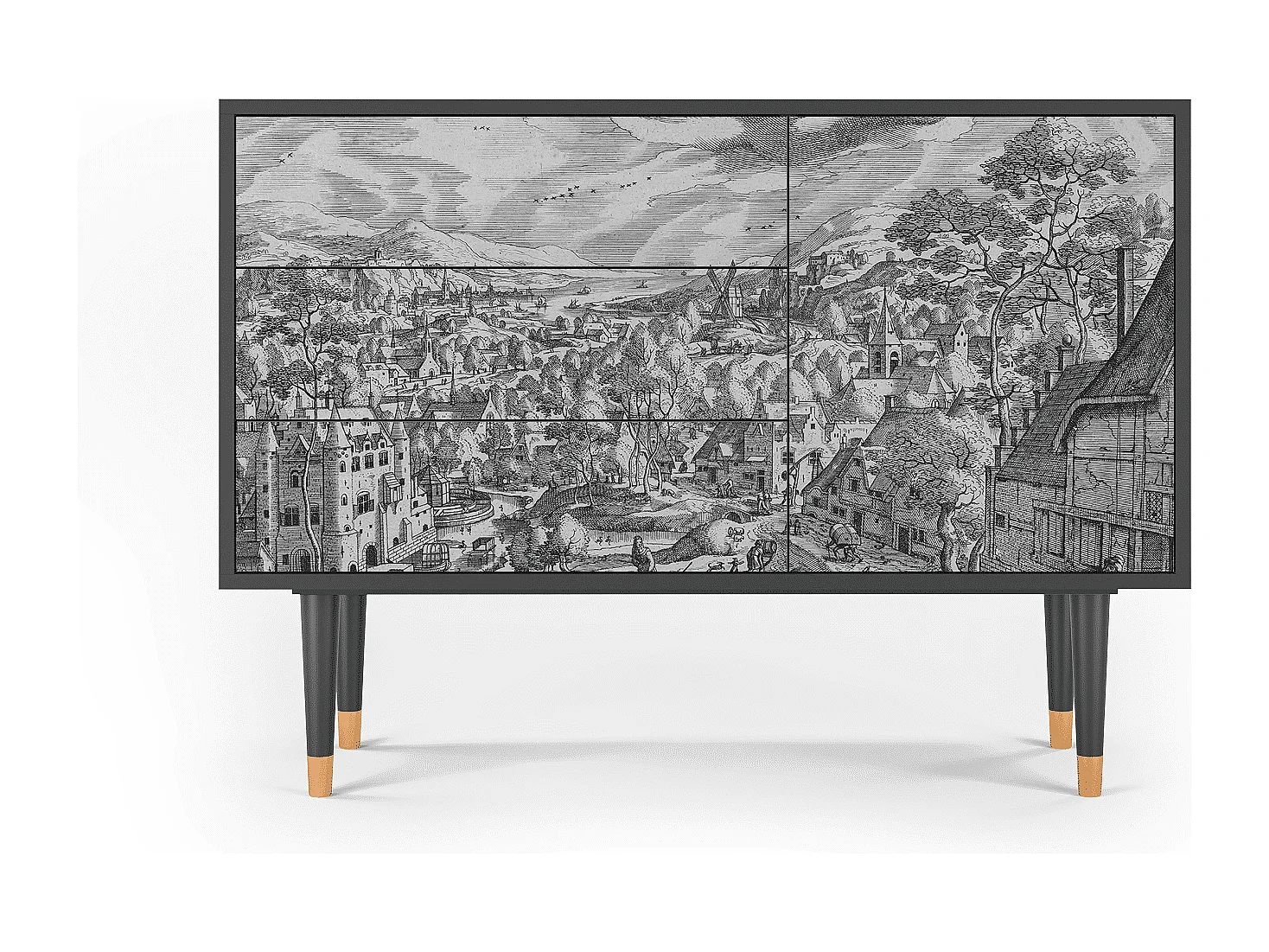 Buffet - 115х84х41 cm - S3 - Bird Dropping, Anthracite