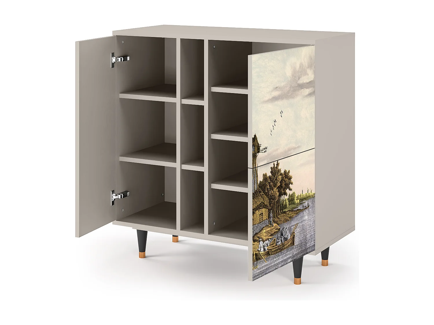 Sideboard - 94х96х41 cm - BS5 - Mill along a River, Sand