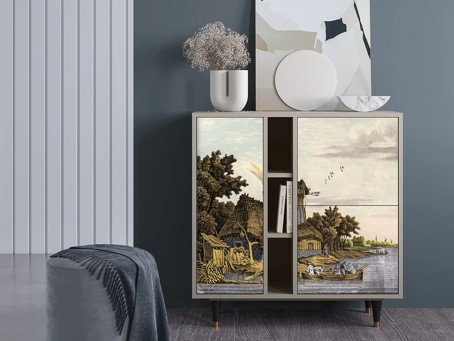 Sideboard - 94х96х41 cm - BS5 - Mill along a River, Sand