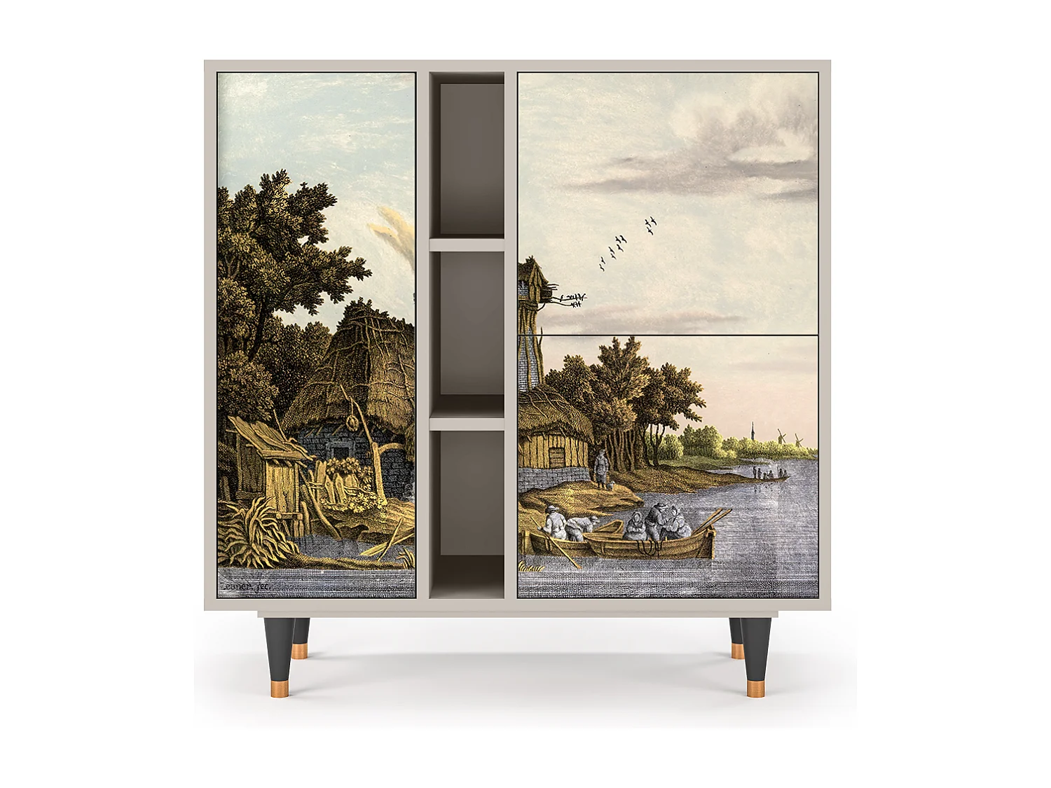 Sideboard - 94х96х41 cm - BS5 - Mill along a River, Sand