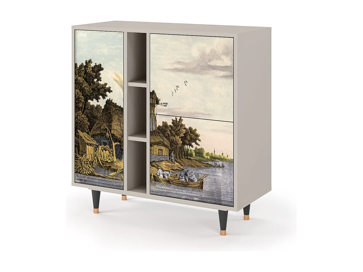 Sideboard - 94х96х41 cm - BS5 - Mill along a River, Sand