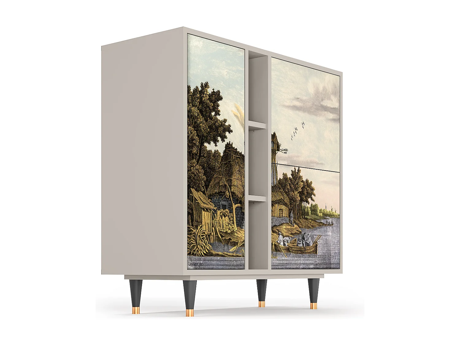 Sideboard - 94х96х41 cm - BS5 - Mill along a River, Sand