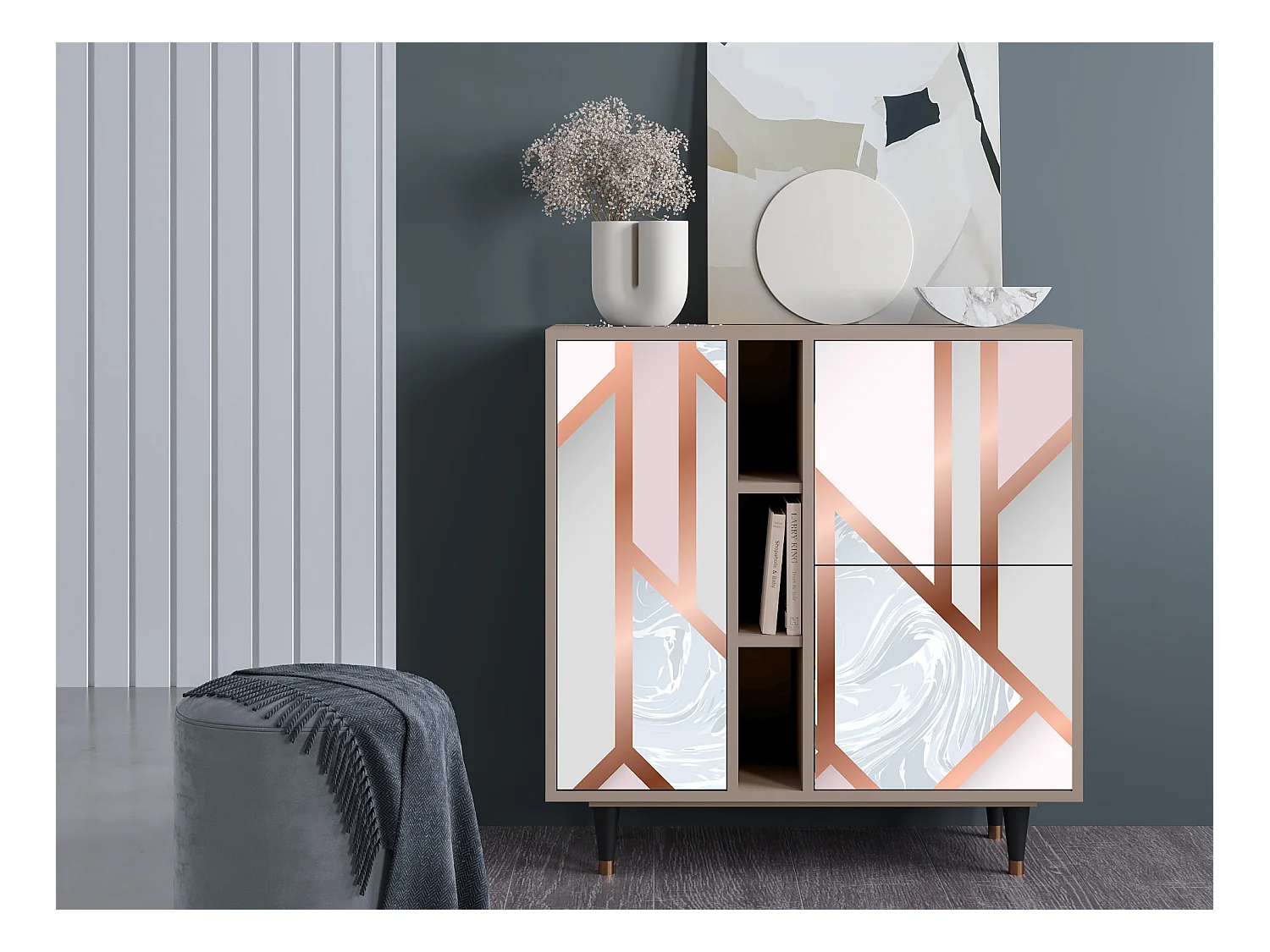 Sideboard - 94х96х41 cm - BS5 - Champagne Story, Latte
