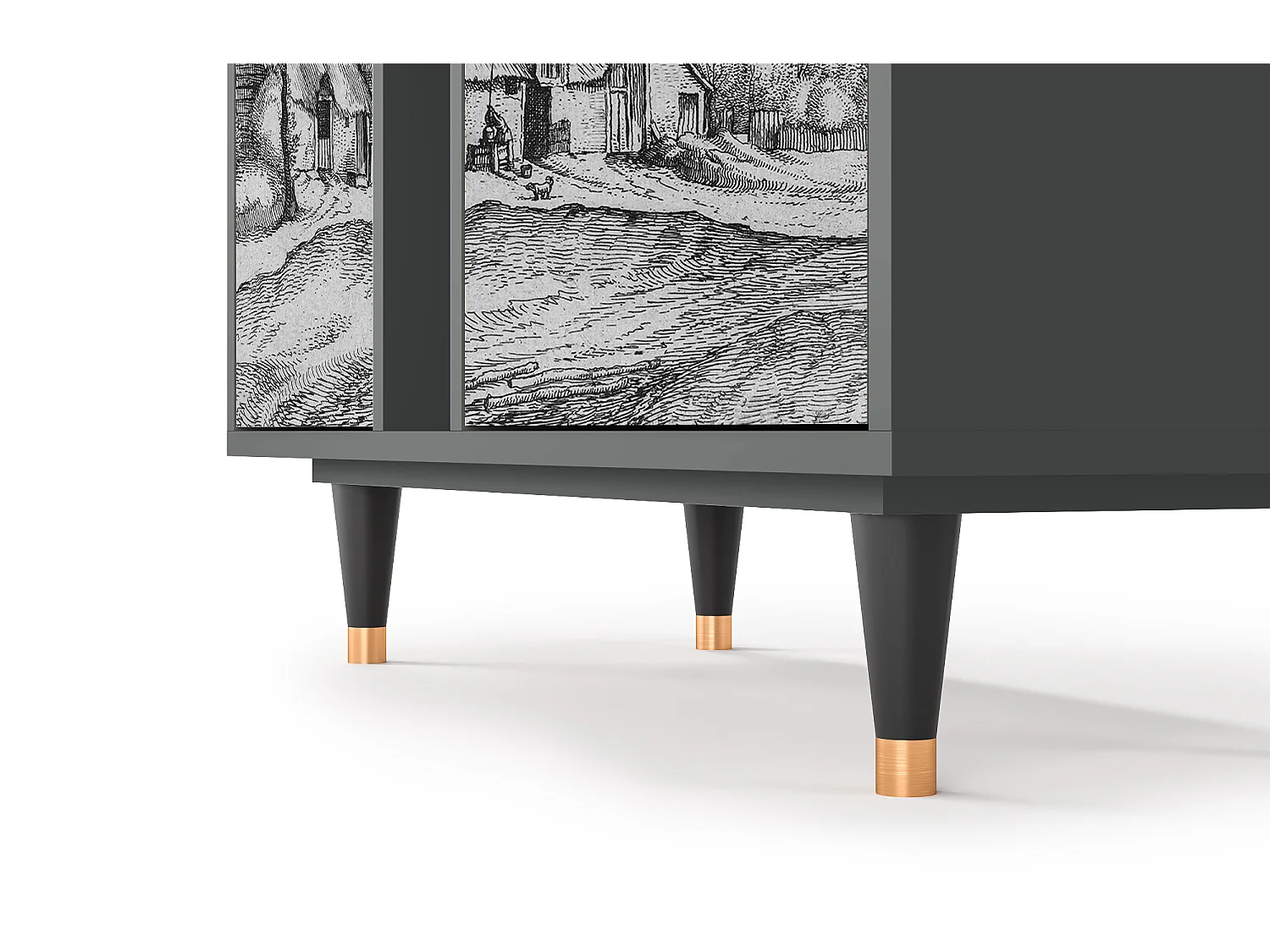 Aparador - 94х96х41 cm - BS5 - Farms in a Village, Antracita