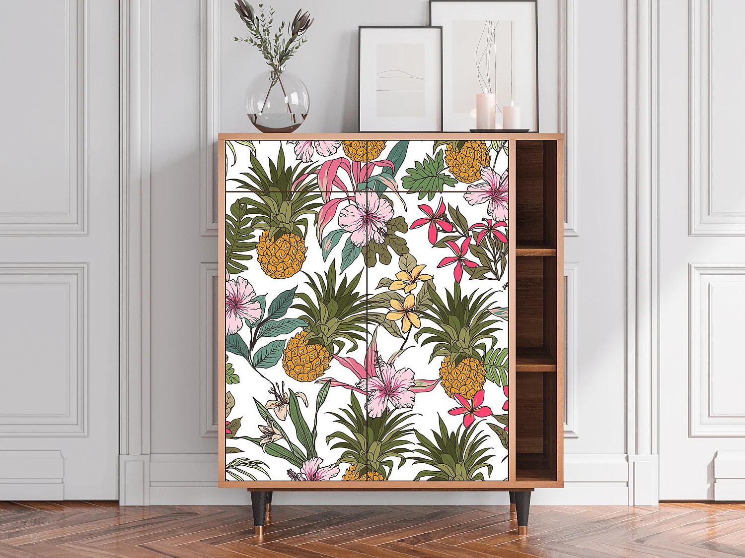 Kredens - 96х110х41 cm - BS6 - Estival Fruit, Orzech