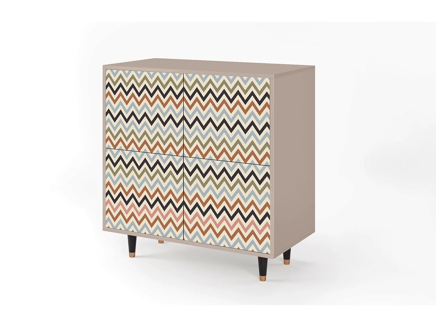 Buffet - 94x96x48 cm - BS3 - Bright Ripple, Latte