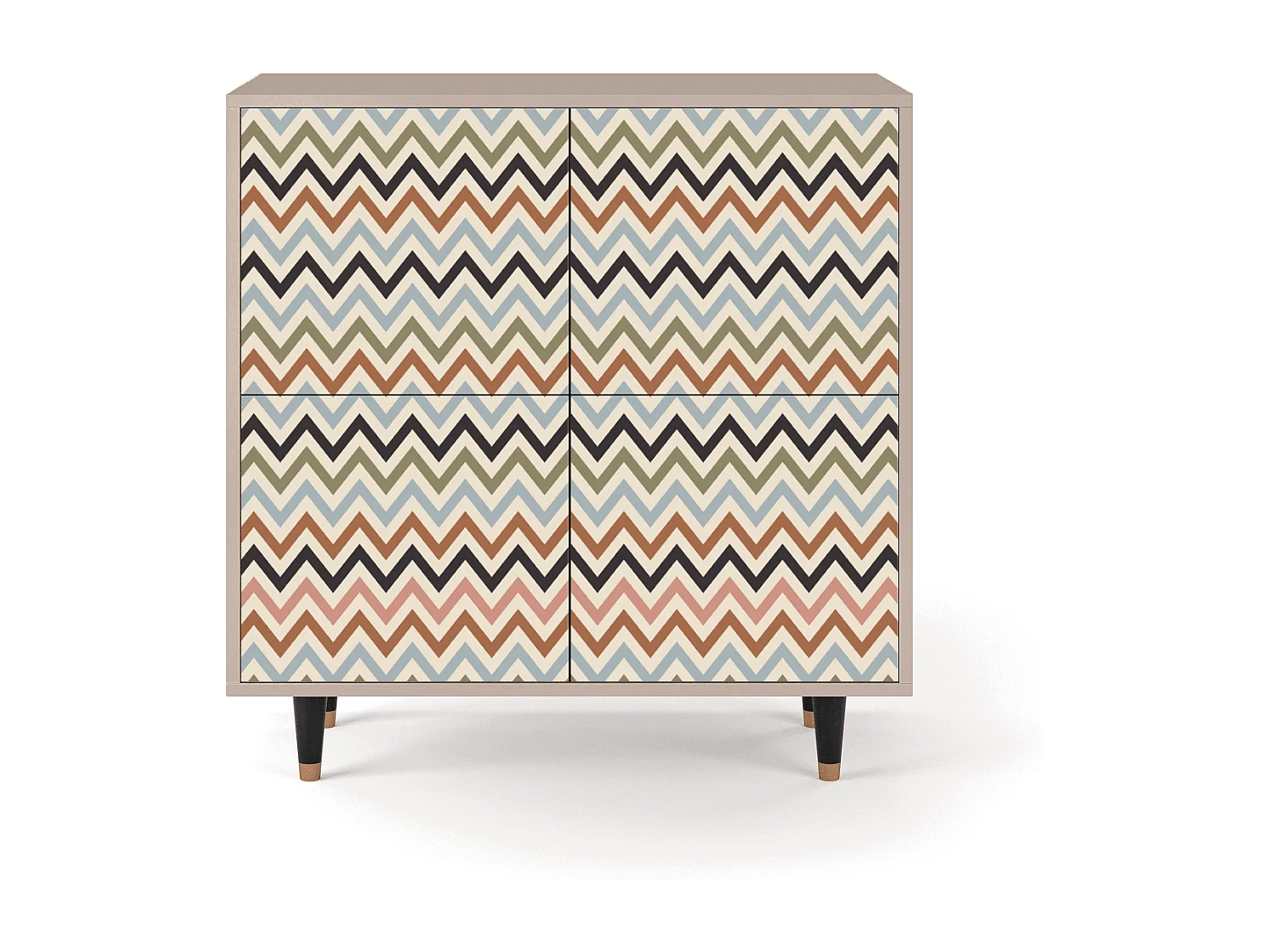Credenza - 94x96x48 cm - BS3 - Bright Ripple, Latte