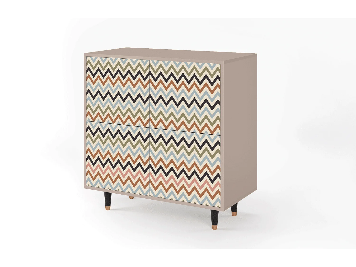 Credenza - 94x96x48 cm - BS3 - Bright Ripple, Latte