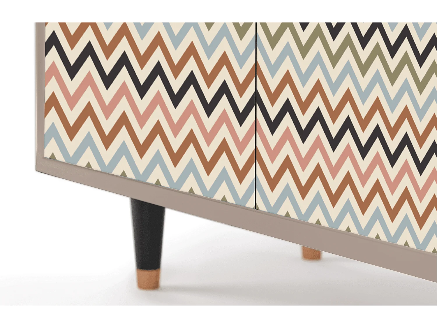 Credenza - 94x96x48 cm - BS3 - Bright Ripple, Latte