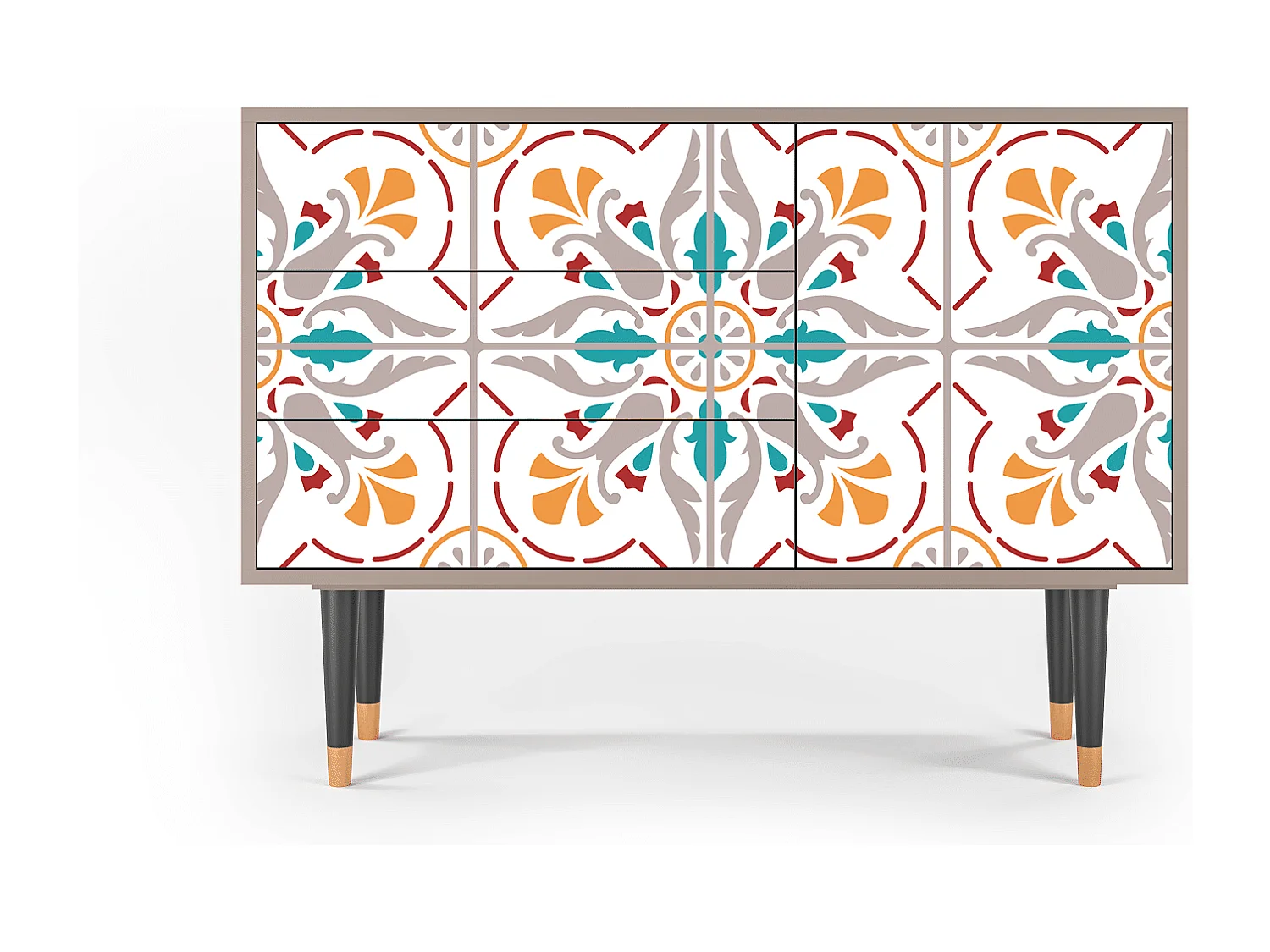 Kredens - 115х84х41 cm - S3 - Spring Ceramics, Piaskowy