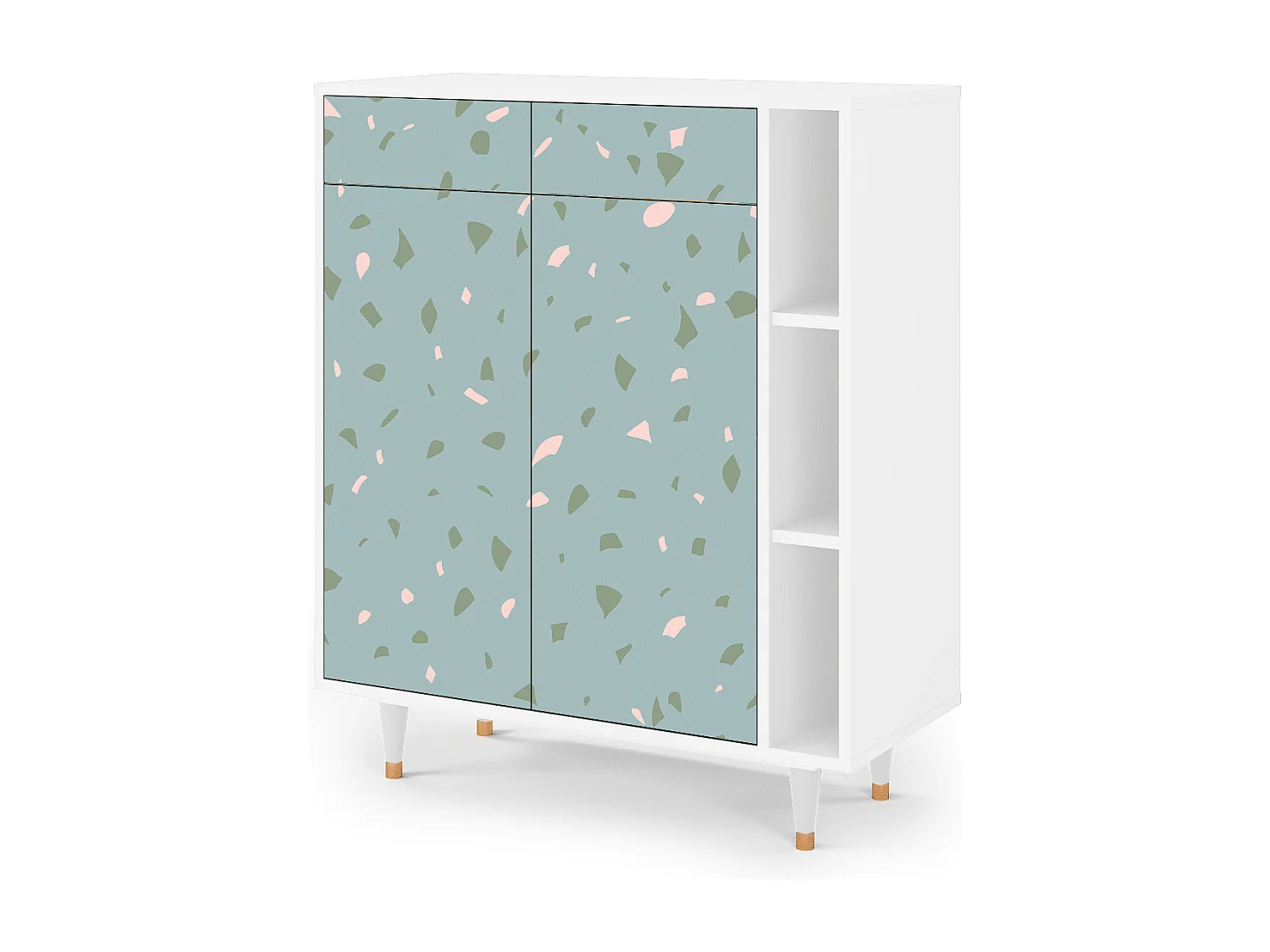 Credenza - 96х110х41 cm - BS6 - Blue Drops, Bianco
