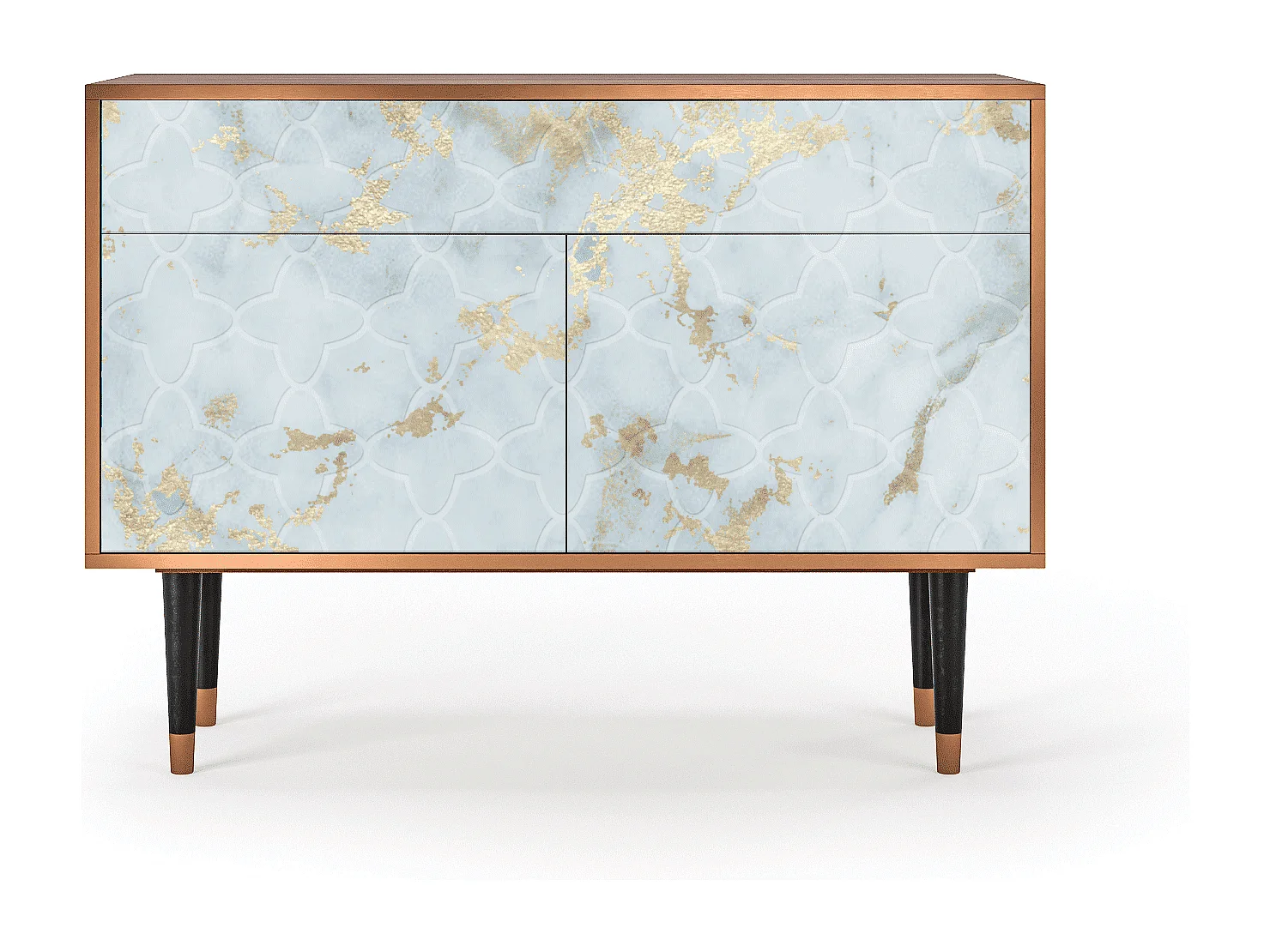 Kredens - 115x85x48 cm - BS4 - Golden Waves, Orzech