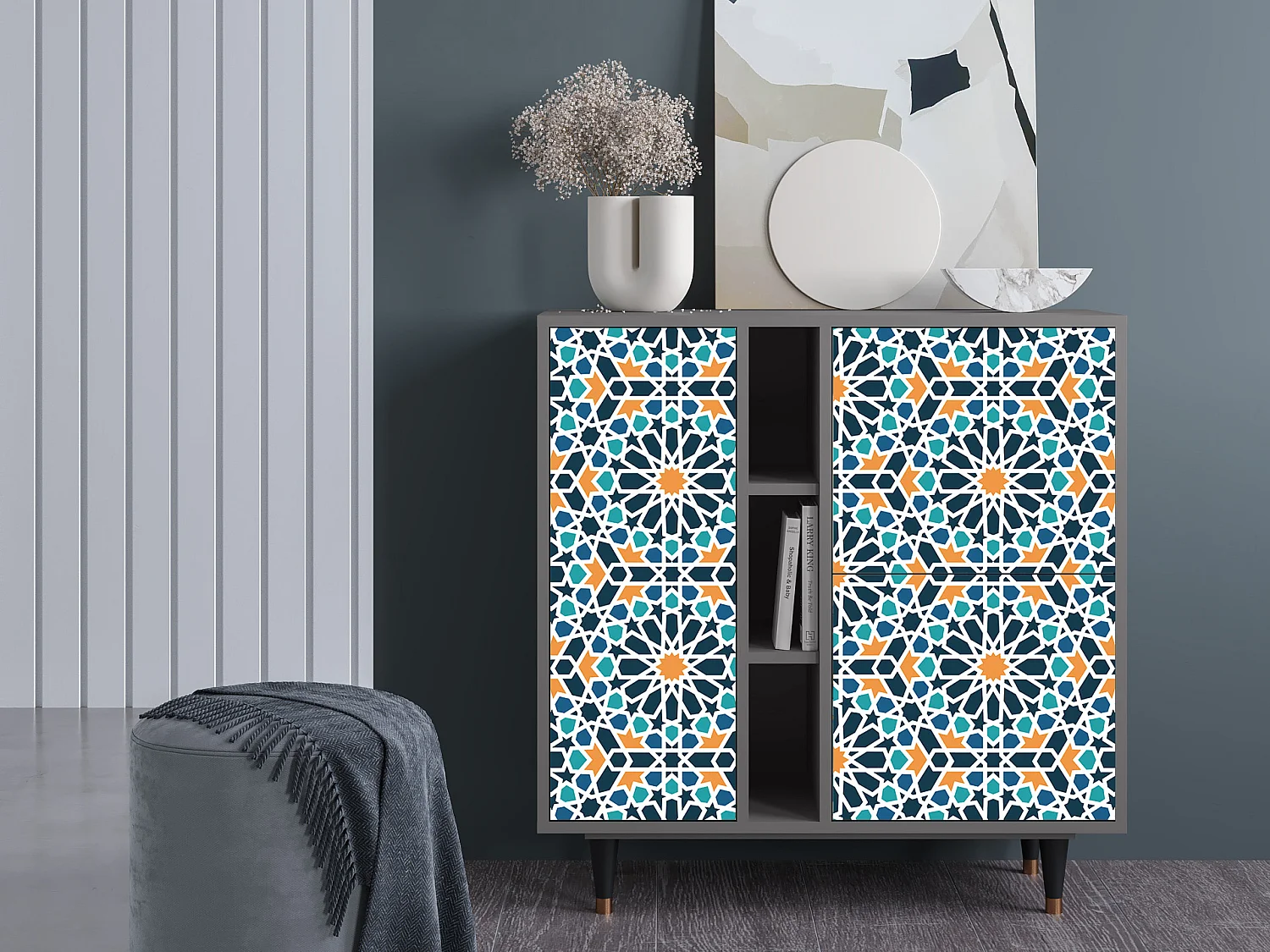 Aparador - 94х96х41 cm - BS5 - Kaleidoscope, Gris