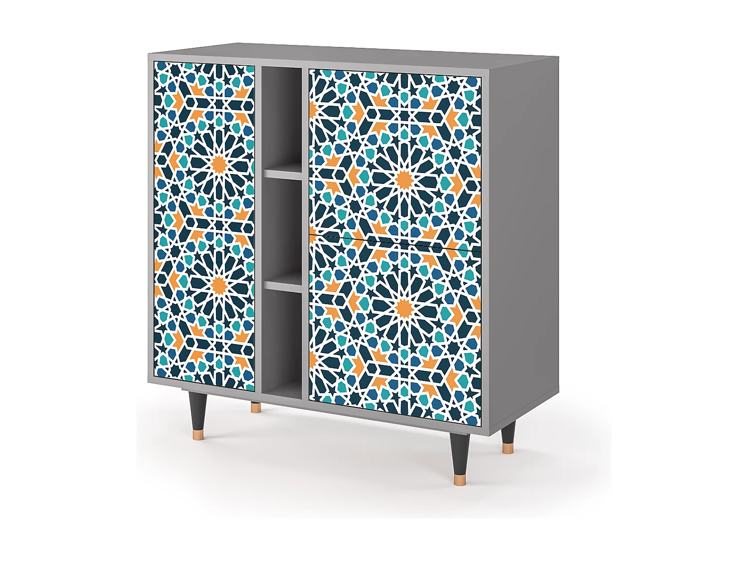 Aparador - 94х96х41 cm - BS5 - Kaleidoscope, Gris