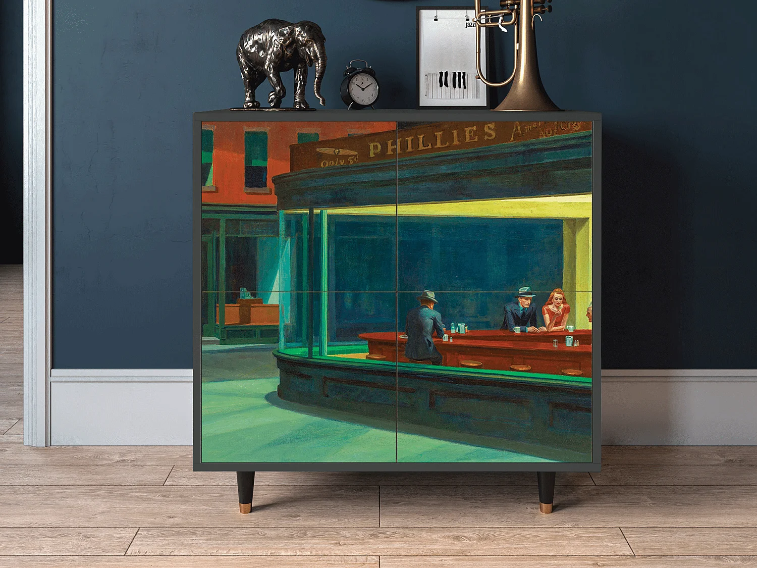 Credenza - 94x96x48 cm - BS3 - Nighthawks by Hopper, Antracite