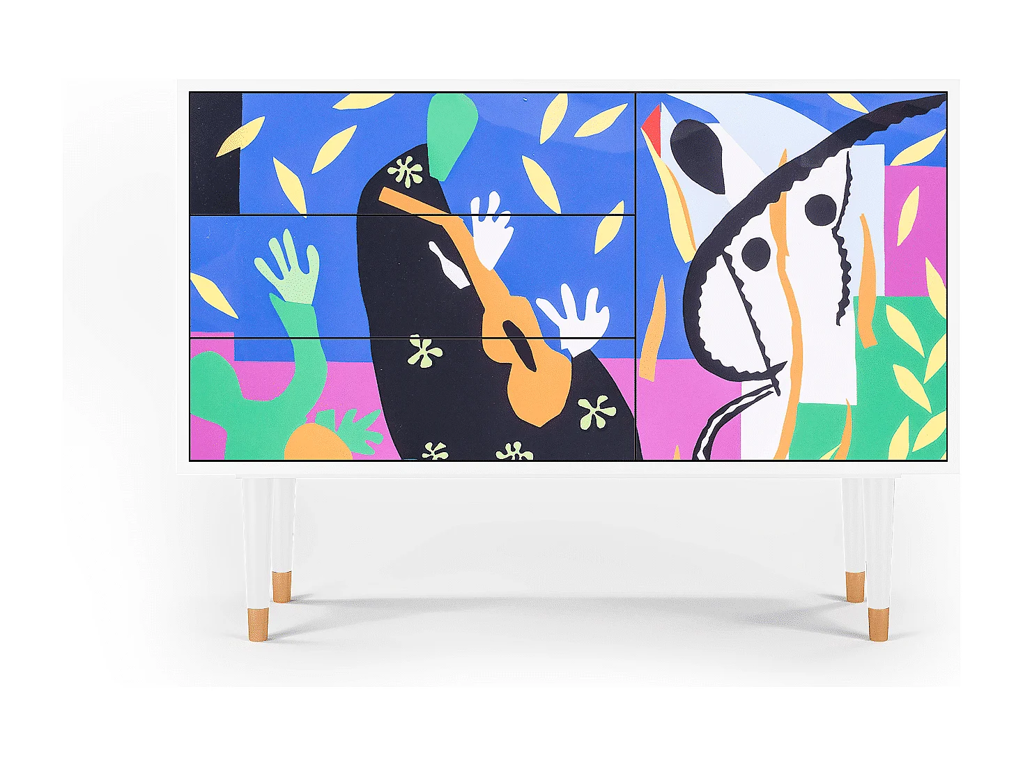 Kredens - 115х84х41 cm - S3 - The Dance by Matisse , Biały