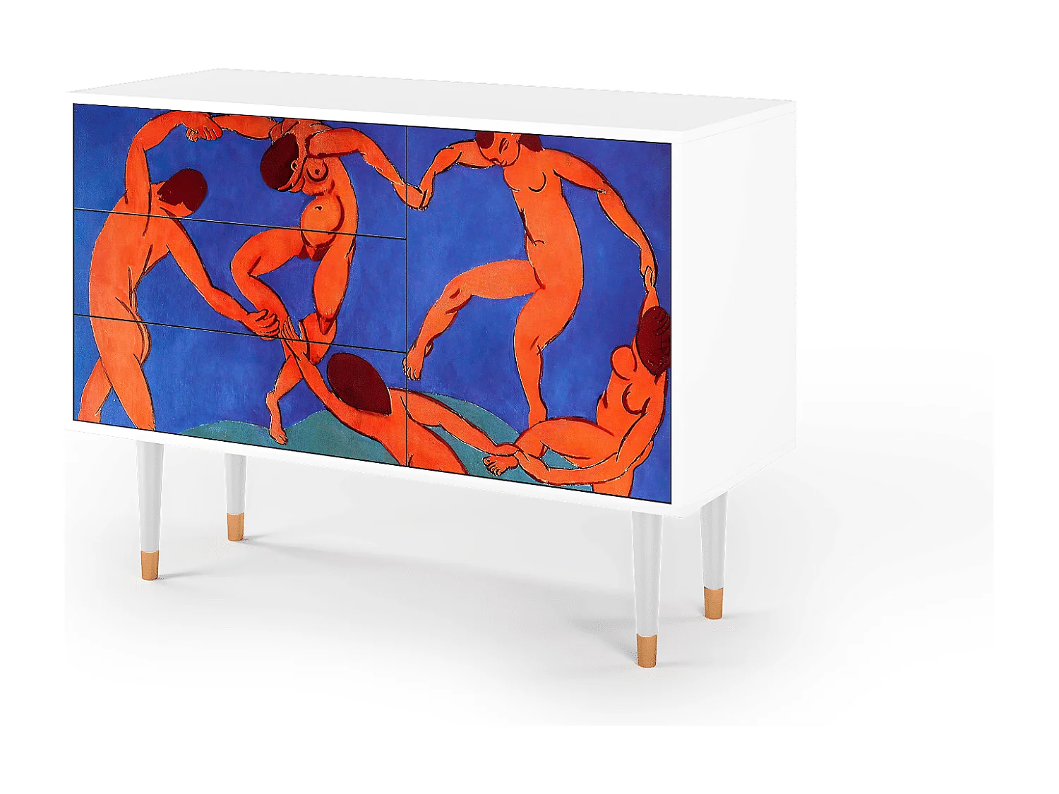 Kredens - 115х84х41 cm - S3 - The Dance by Matisse , Biały