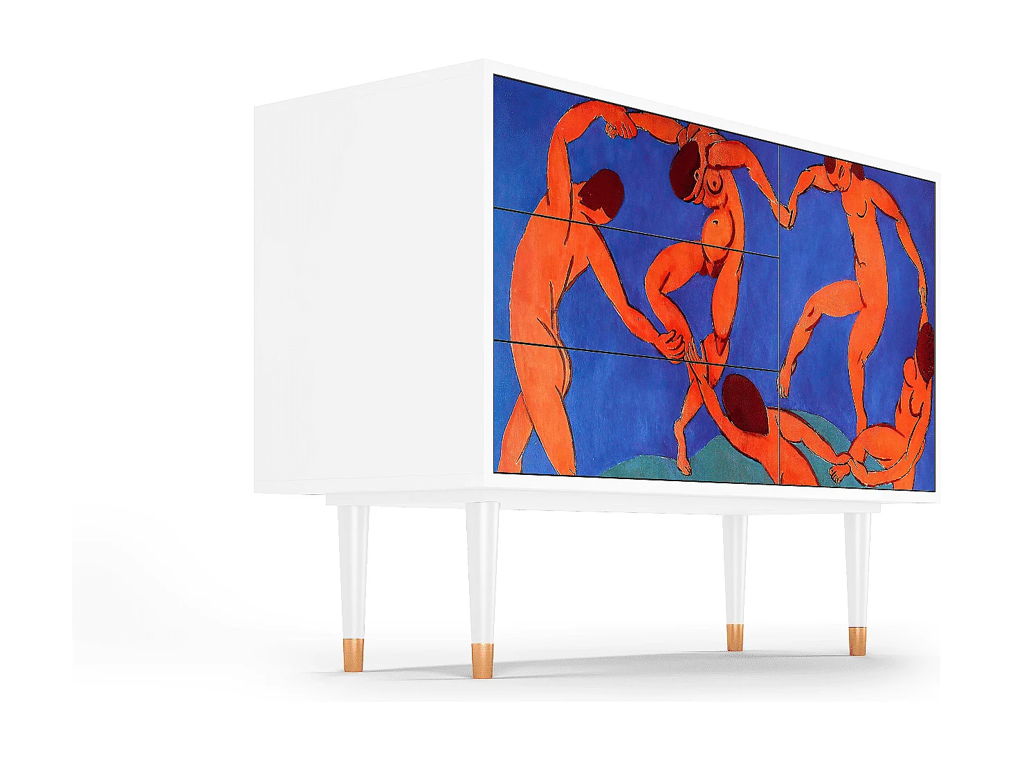 Kredens - 115х84х41 cm - S3 - The Dance by Matisse , Biały