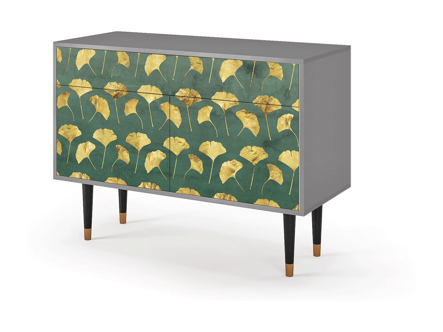 Aparador - 115x85x48 cm - BS4 - Gingko leaves, Gris