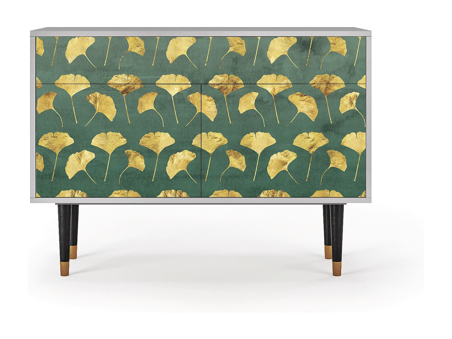 Buffet - 115x85x48 cm - BS4 - Gingko leaves, Gris