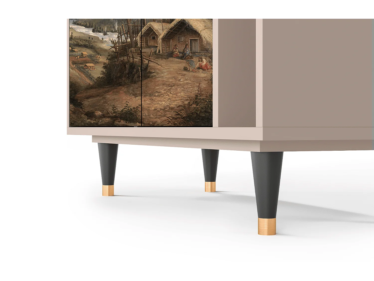 Kredens - 96х110х41 cm - BS6 - View Across the Plains , Latte