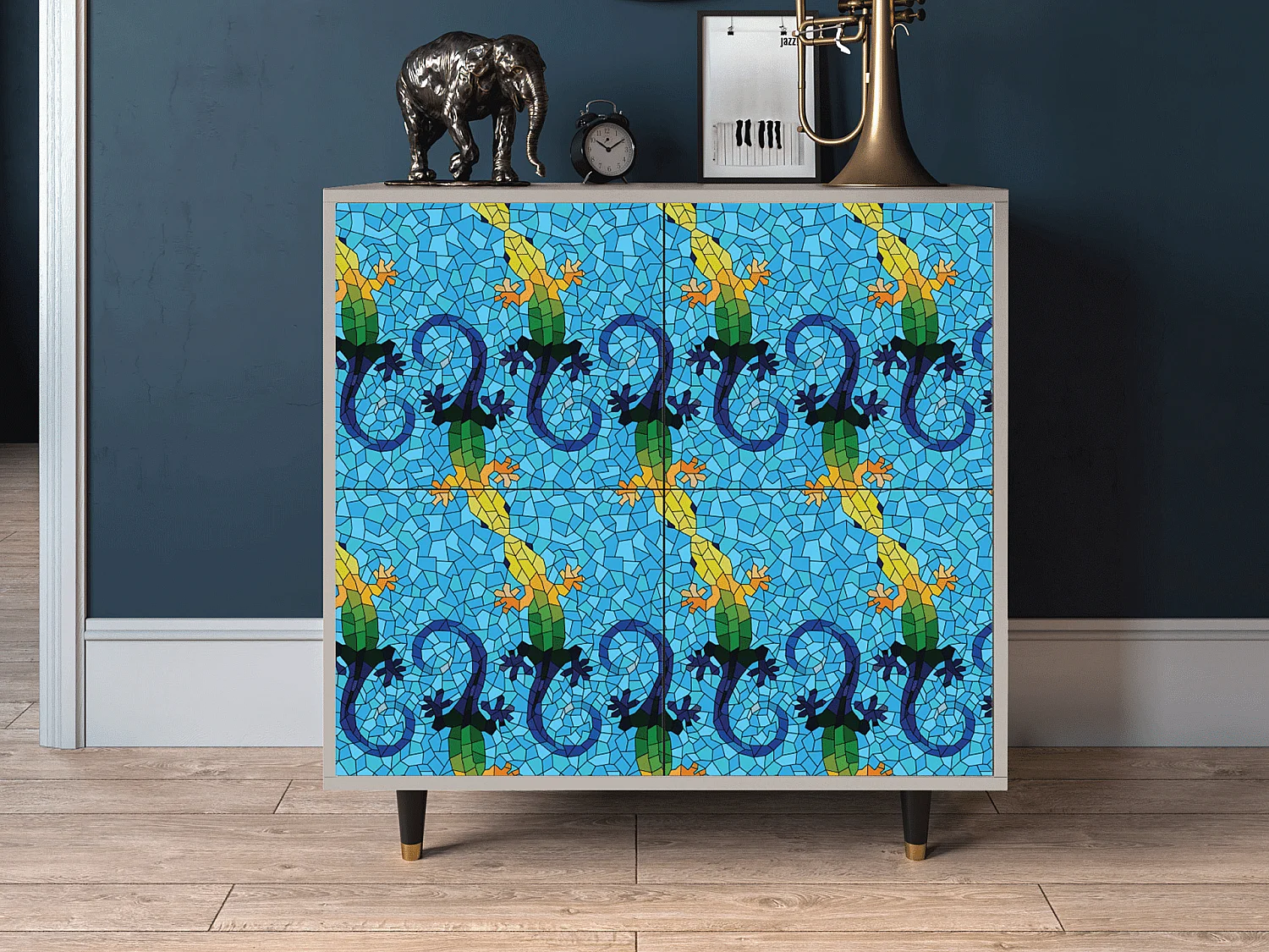 Dressoir - 94x96x48 cm - BS3 - Gaudi's Lizard, Zand