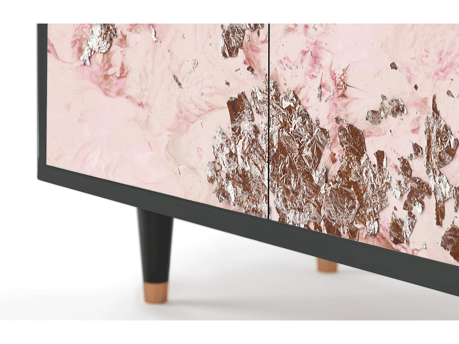 Kredens - 94x96x48 cm - BS3 - Cotton Candy, Antracyt