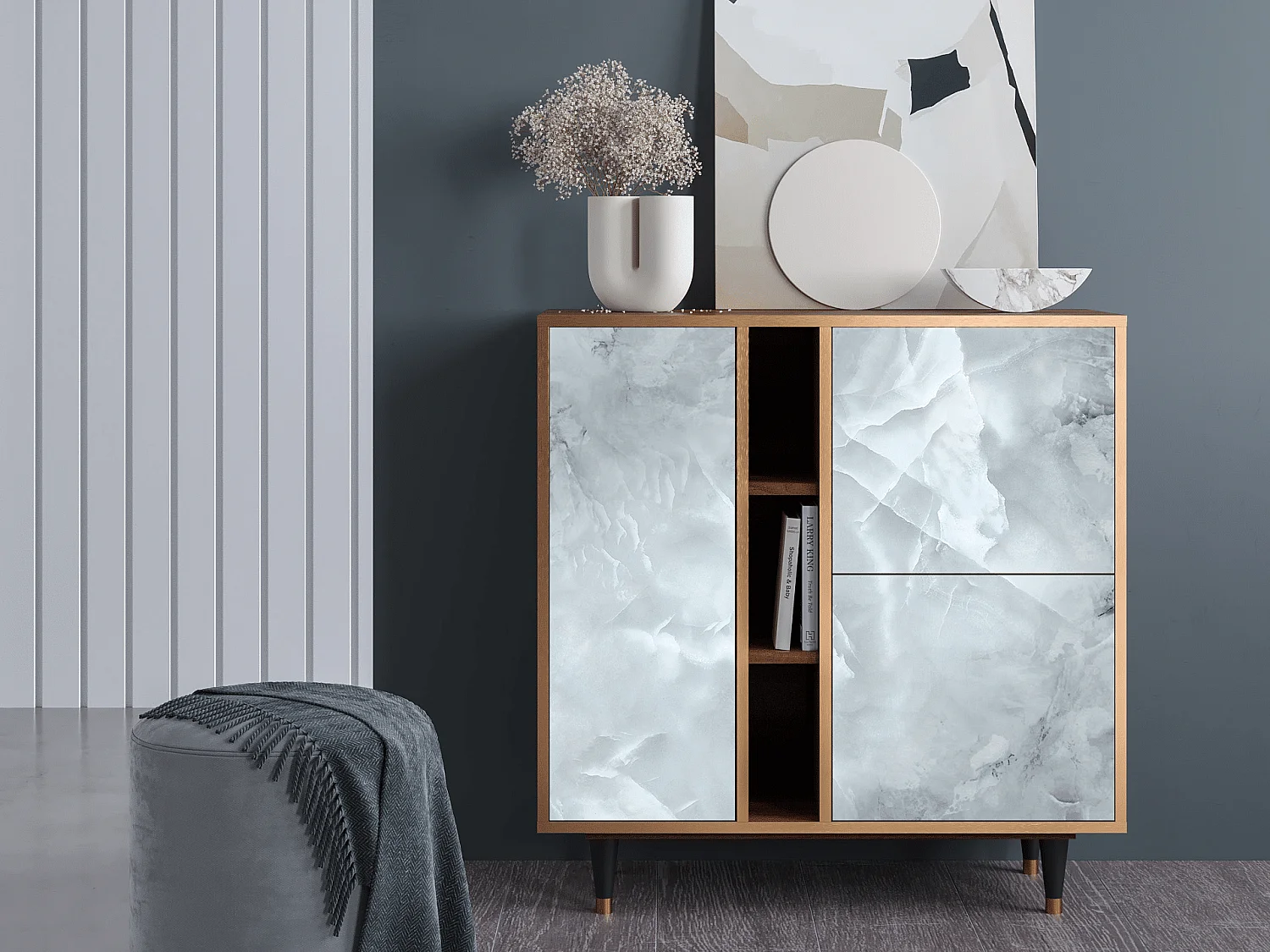 Buffet - 94х96х41 cm - BS5 - The Onyx, Noyer