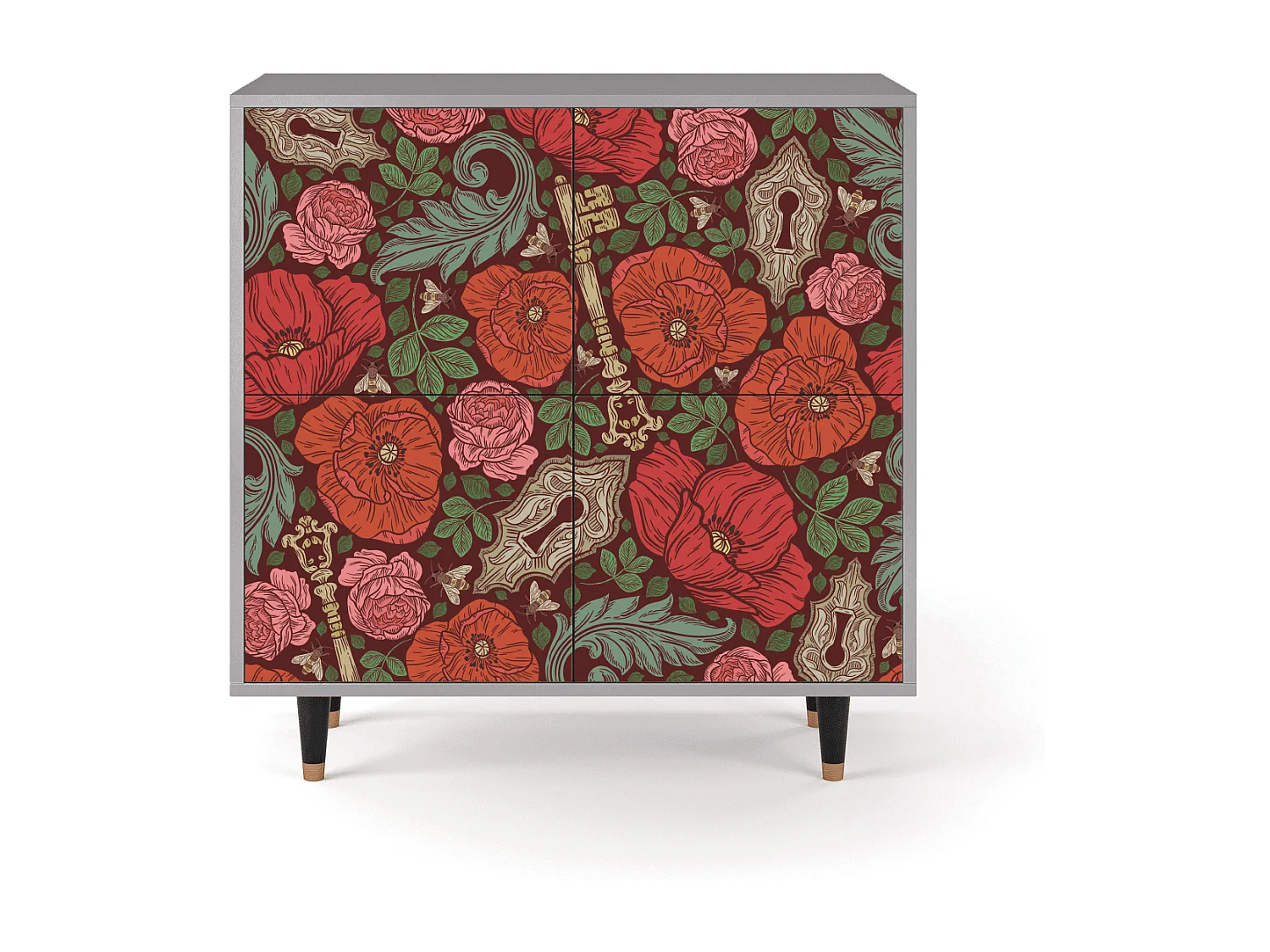 Buffet - 94x96x48 cm - BS3 - Poppy Garden, Gris
