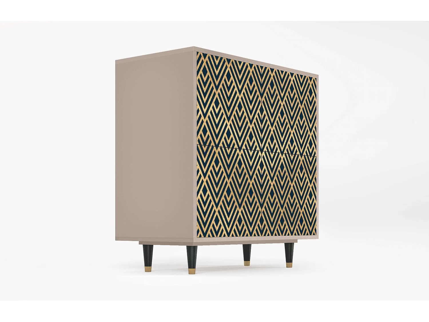 Buffet - 94x96x48 cm - BS3 - Egypt Triangles, Latte