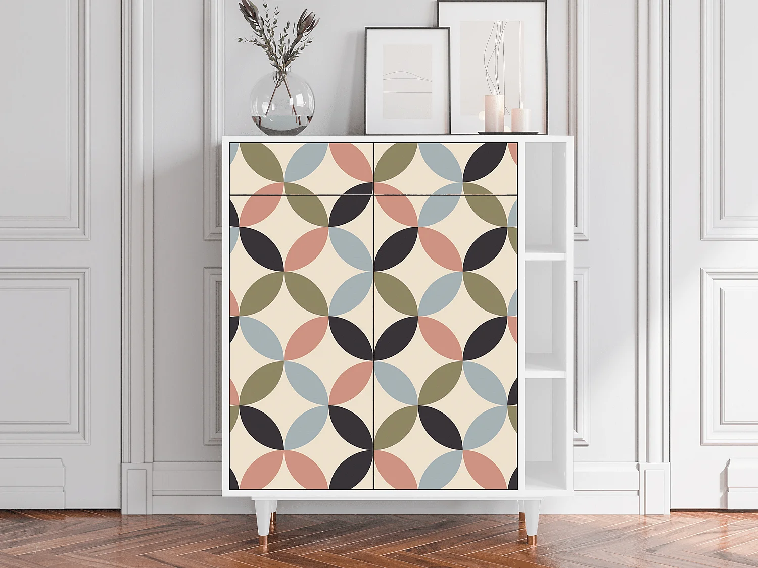 Dressoir - 96х110х41 cm - BS6 - Butterfly Effect, Wit