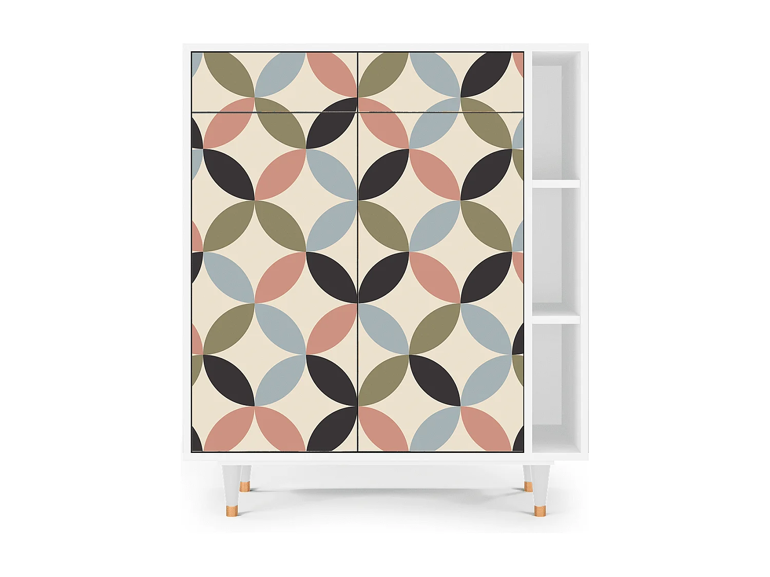 Dressoir - 96х110х41 cm - BS6 - Butterfly Effect, Wit