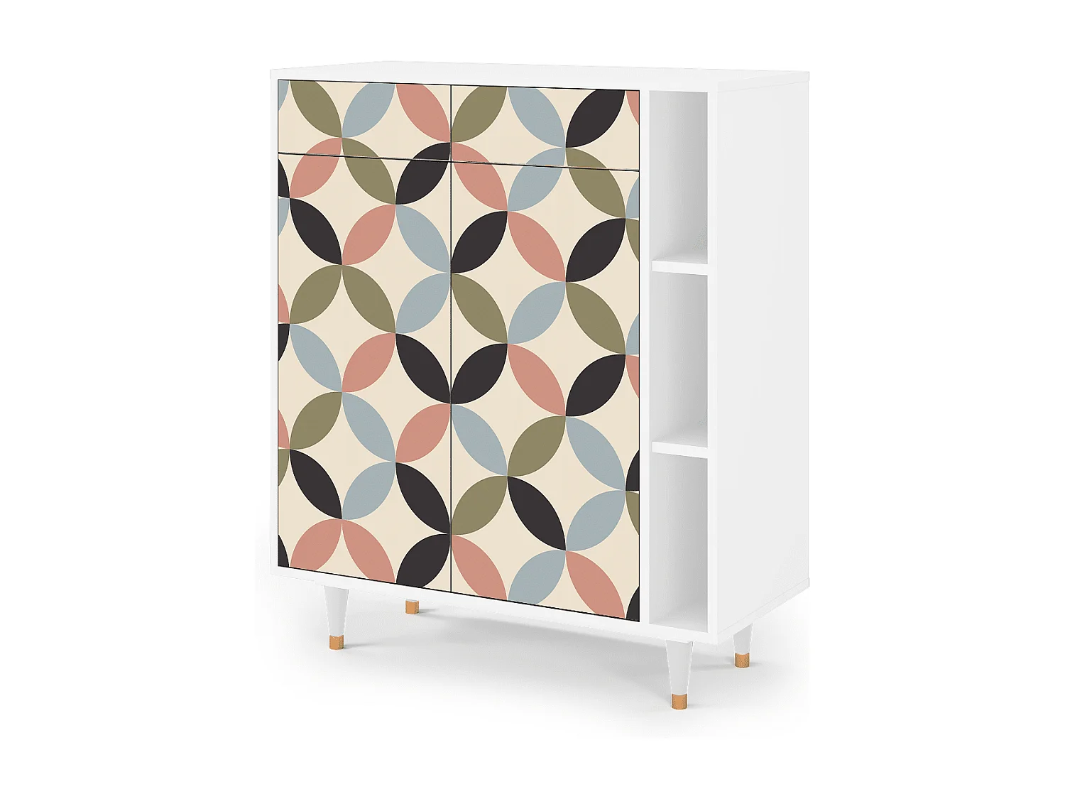 Dressoir - 96х110х41 cm - BS6 - Butterfly Effect, Wit