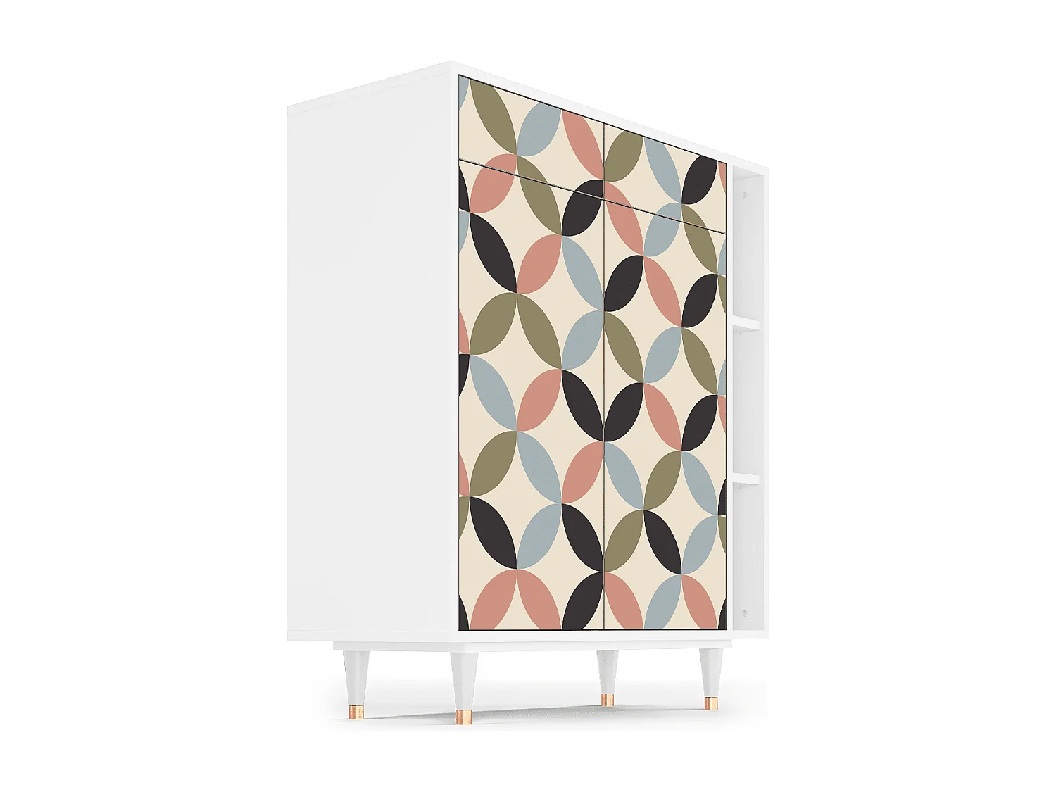 Dressoir - 96х110х41 cm - BS6 - Butterfly Effect, Wit