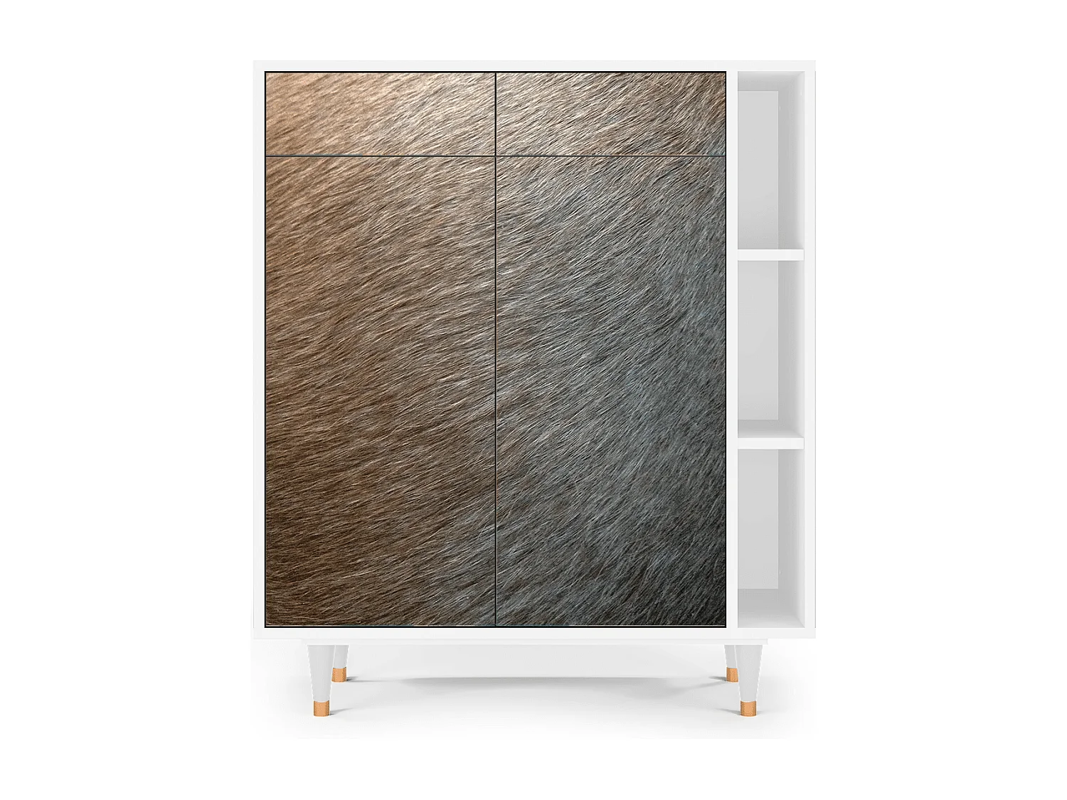 Dressoir - 96х110х41 cm - BS6 - Peanut Hair, Wit