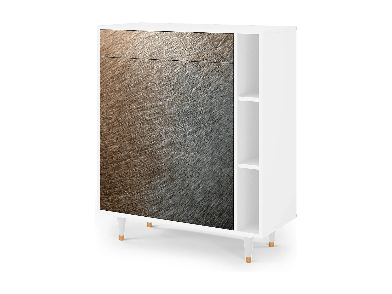 Buffet - 96х110х41 cm - BS6 - Peanut Hair, Blanc