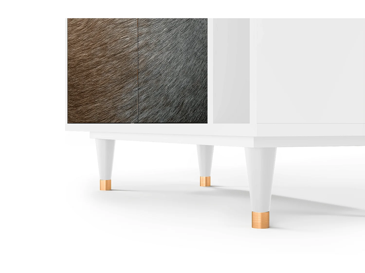 Credenza - 96х110х41 cm - BS6 - Peanut Hair, Bianco