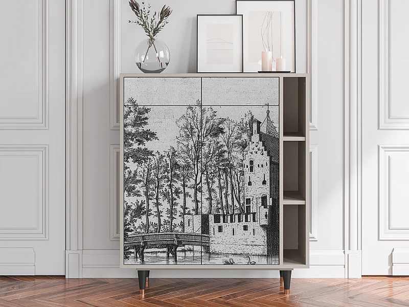 Kredens - 96х110х41 cm - BS6 - Castle by Breugel, Piaskowy