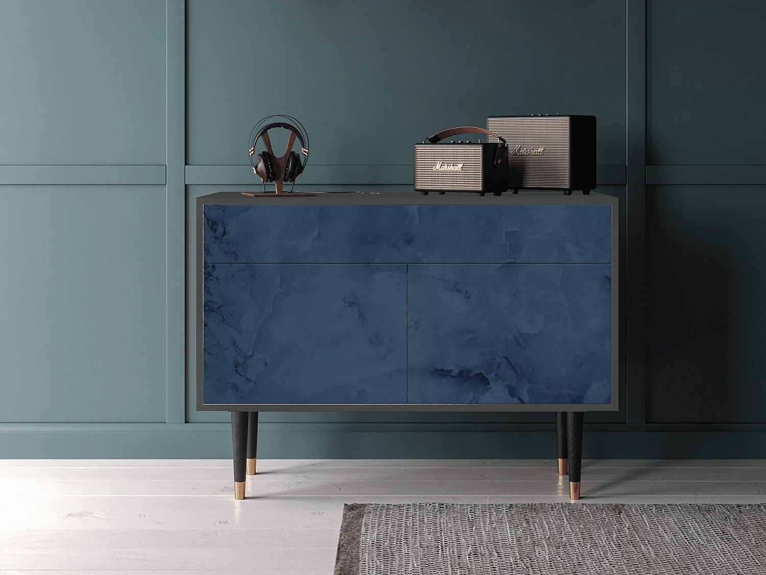 Dressoir - 115x85x48 cm - BS4 - Endless Galaxi, Antraciet