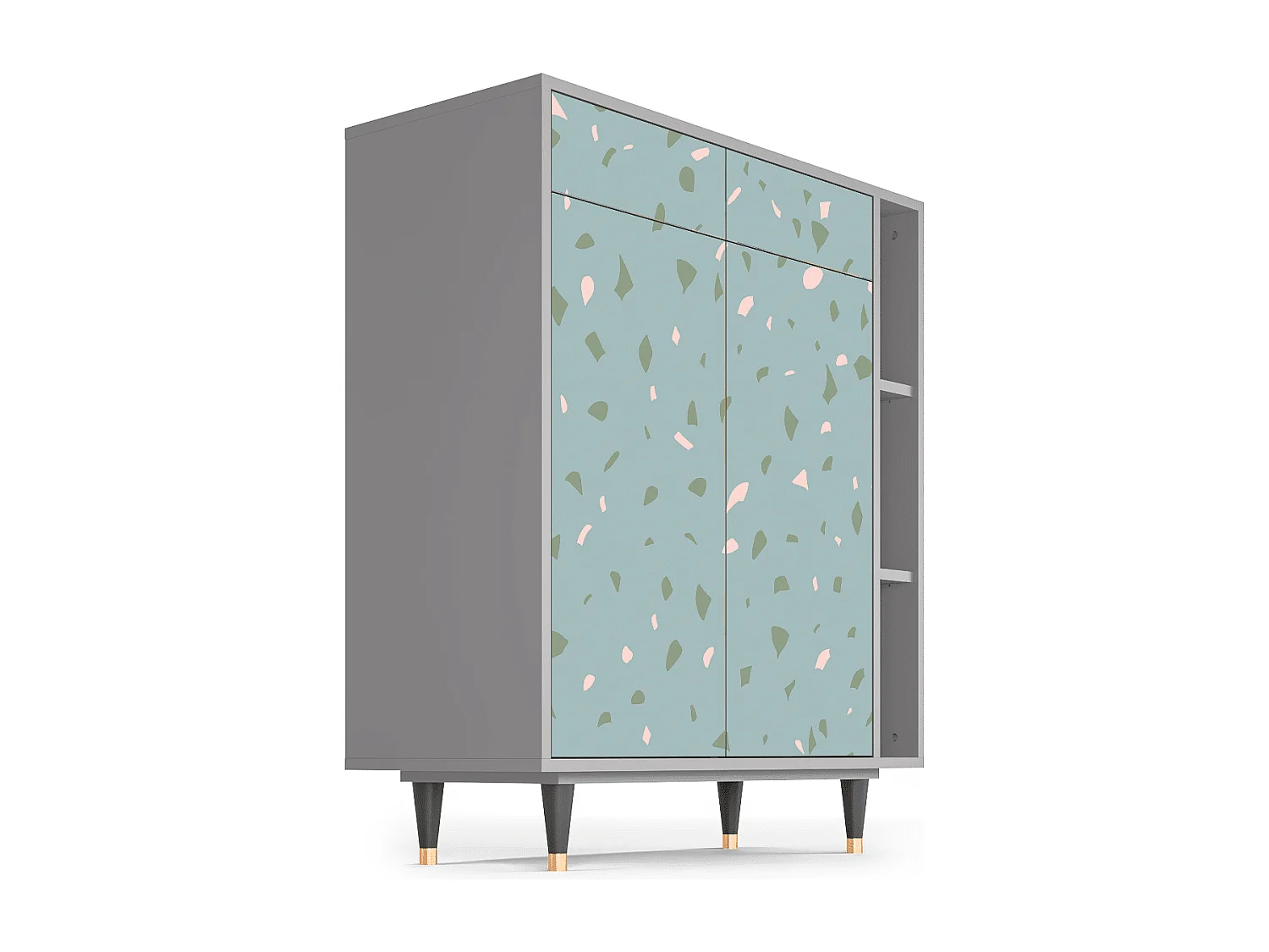 Buffet - 96х110х41 cm - BS6 - Blue Drops, Gris