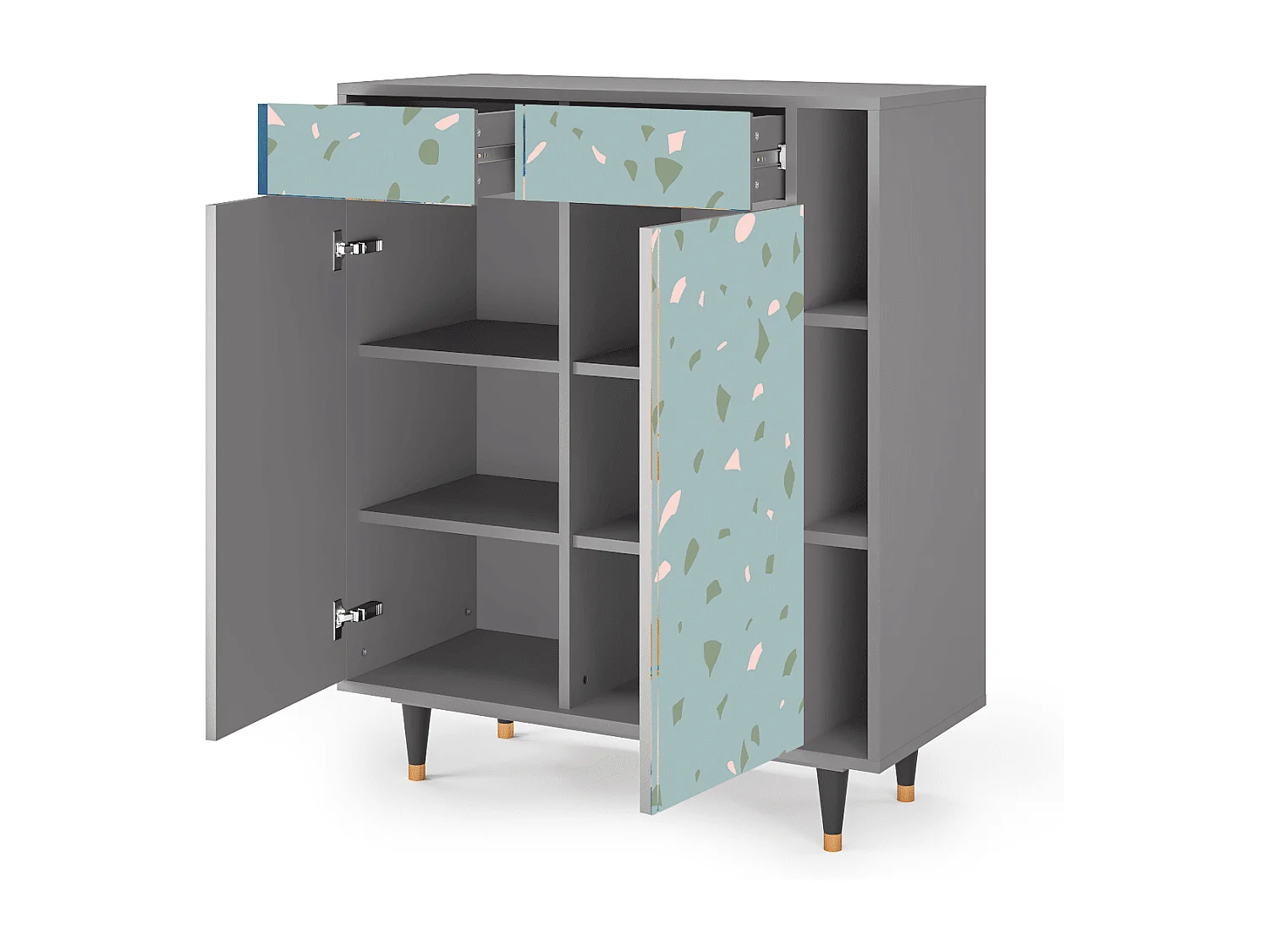 Buffet - 96х110х41 cm - BS6 - Blue Drops, Gris