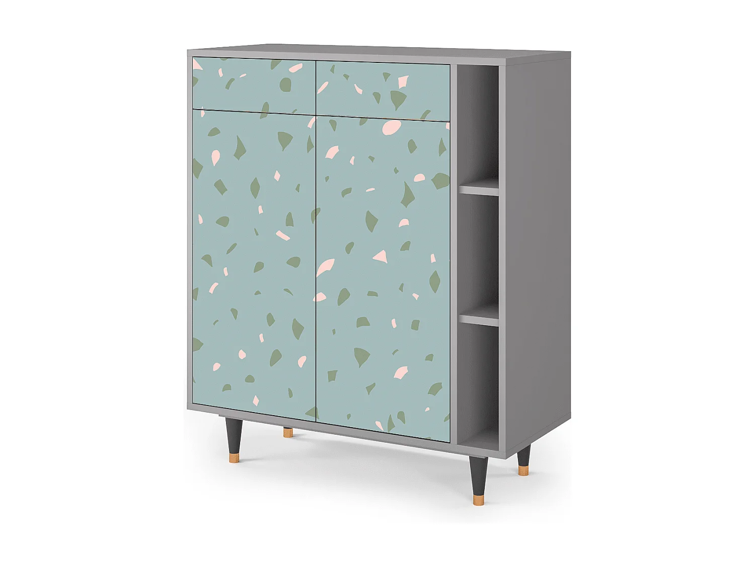 Credenza - 96х110х41 cm - BS6 - Blue Drops, Grigio