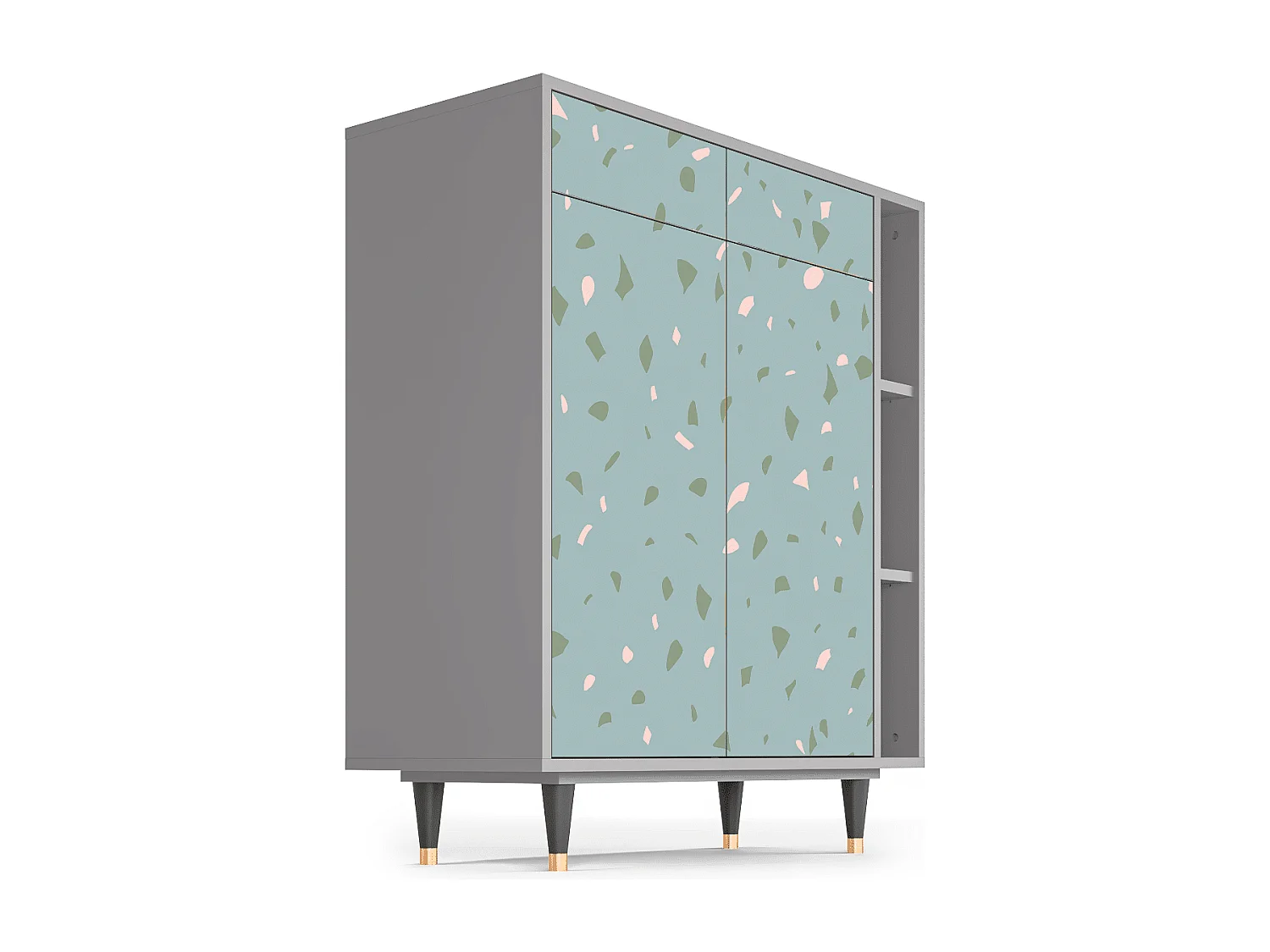 Credenza - 96х110х41 cm - BS6 - Blue Drops, Grigio