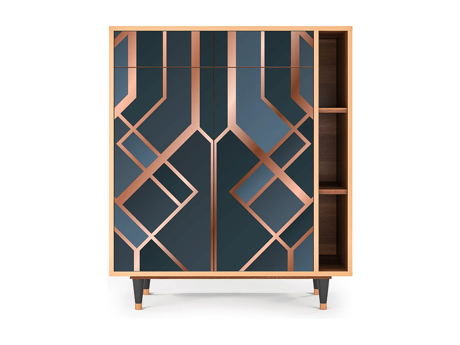 Credenza - 96х110х41 cm - BS6 - Ashy 1920', Noce