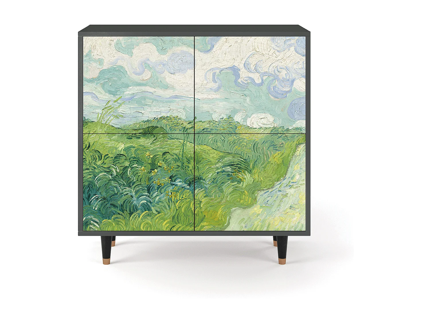 Aparador - 94x96x48 cm - BS3 - Green Wheat Fields, Antracite