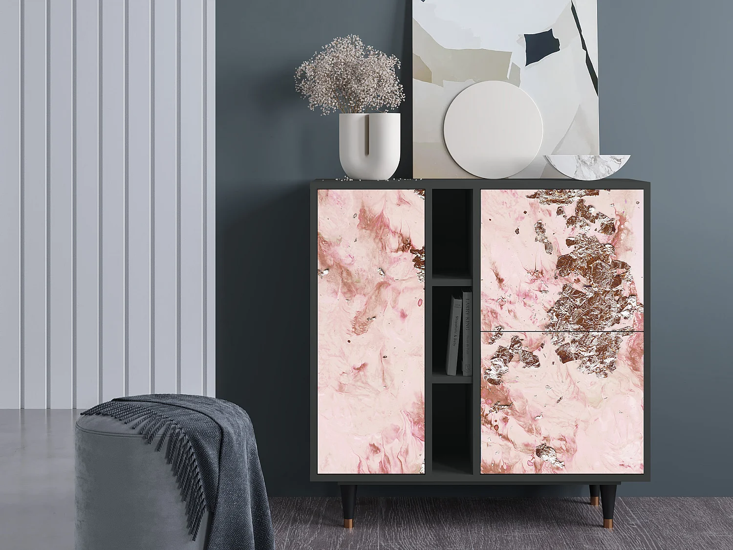 Buffet - 94х96х41 cm - BS5 - Cotton Candy, Anthracite